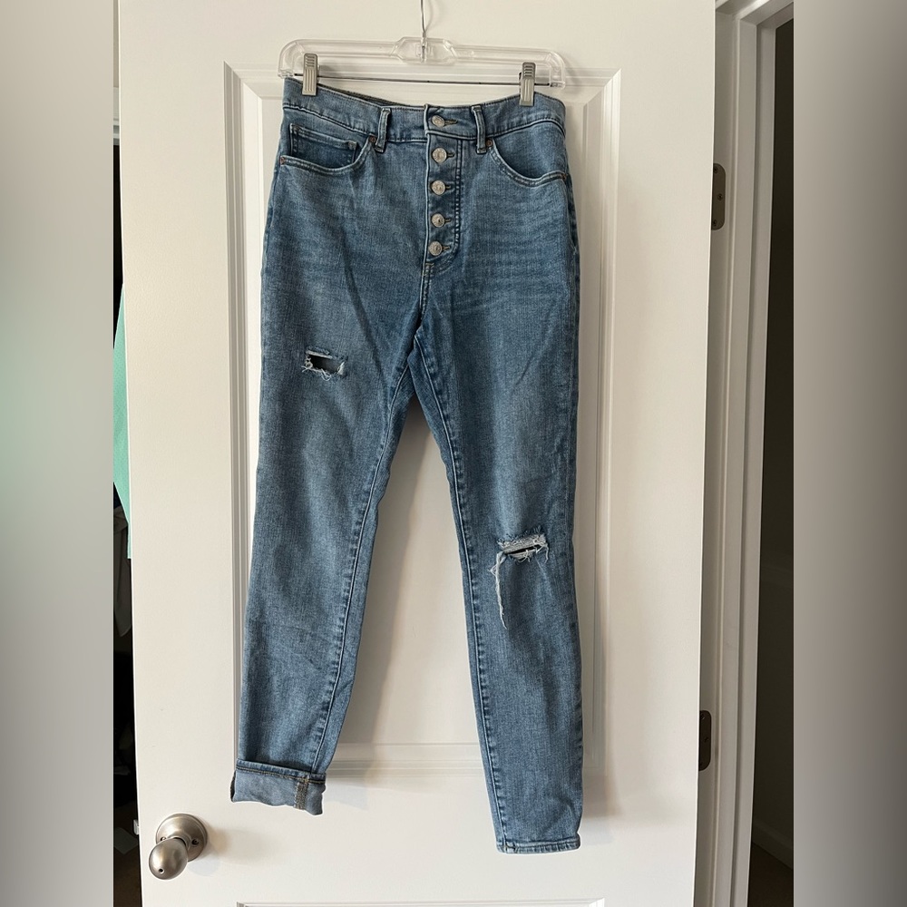 Express Skinny size 6 four way hyper stretch jeans